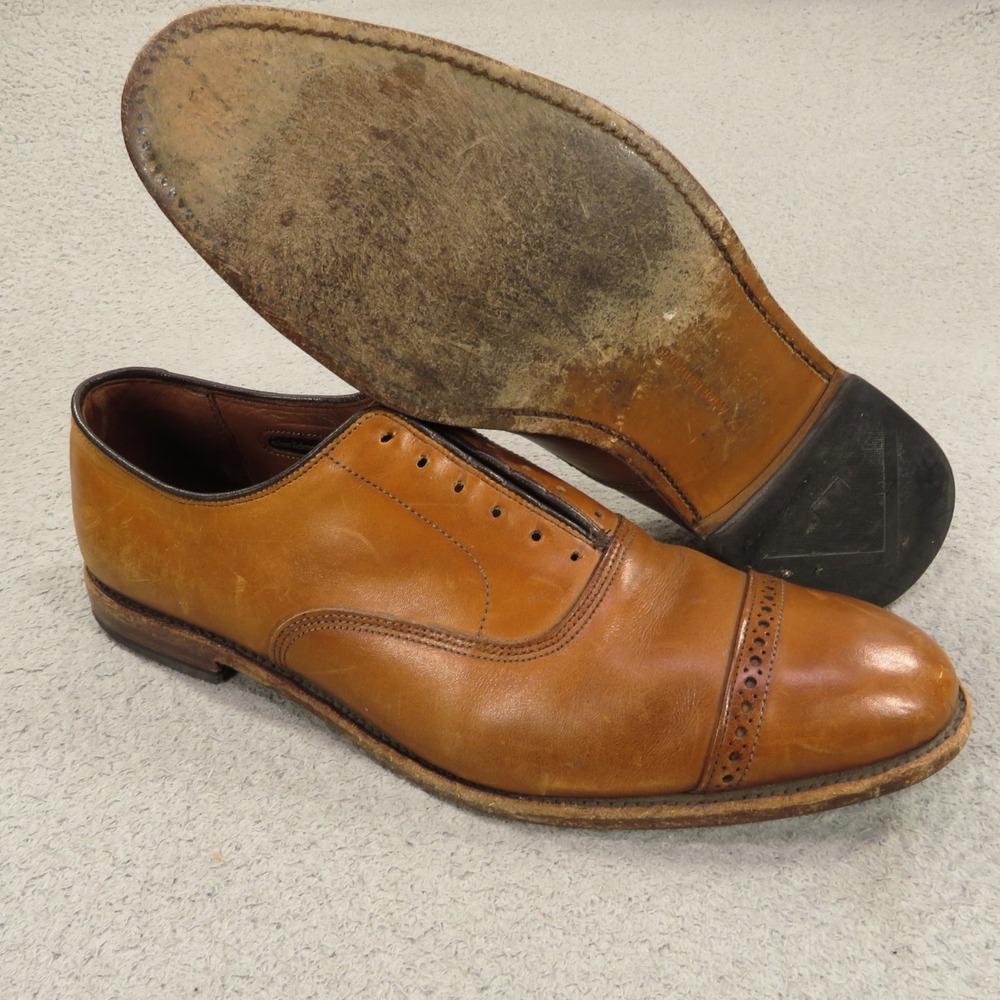 Allen Edmonds Shoes Mens 12 D Fifth Avenue Walnut Cap Toe Leather Oxford 5th Ave